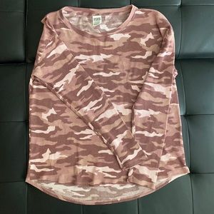 Victoria’s Secret Pink Camo Long Sleeve Thermal
